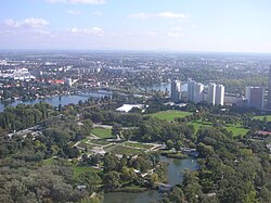 Donaustadt view from Donauturm